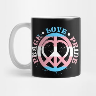 Peace Love Transgender Pride Mug